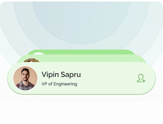 A matched professional's card with the option to send a connection request